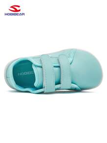 HOBIBEAR 1 Pair  Shoes, Unisex Sports Outdoor Walking Sneakers, Soft & Comfortable Flat Bottomed Toddler First Step Shoes, Waterproof Minimalist Loafers - Mint Blue - View 6