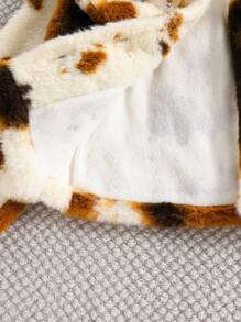 Genkimix Kids Young Girl Zip-Up Long Sleeve Sherpa Collar Fleece Jacket, Autumn/Winter - White - View 5