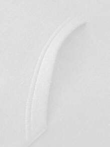 Manfinity LEGND 男士宽松印花抽绳连帽抓绒卫衣，适合秋冬季节，长袖上衣 - 白色 - 查看 4