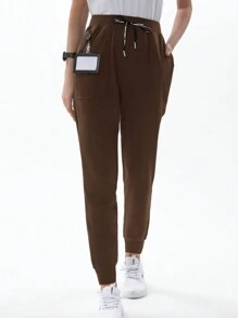 TaskEZ Women Soft Elastic Jogger Yoga Scrub Uniform Pants