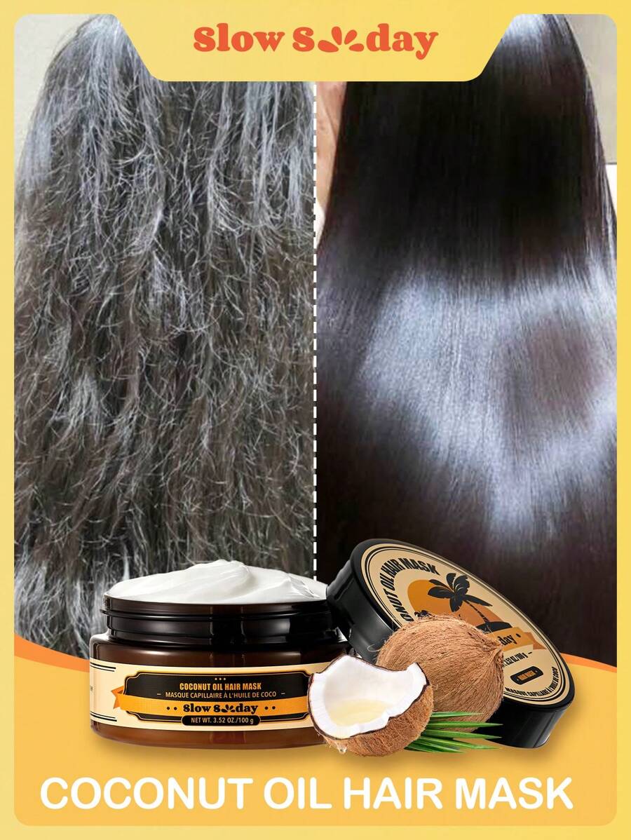 SlowSunday Coconut Oil Hair Mask - Coconut - View 1