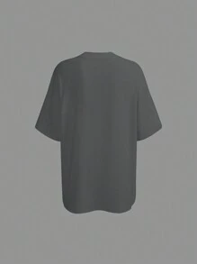 INAWLY Eenvoudig dagelijks T-shirt met korte mouwen voor dames