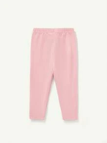 Cozy Pixies Baby Girl 3pcs Solid Elastic Waist Leggings Chic Outfits For Autumn/Winter