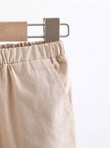 Cozy Pixies 3pcs Baby Boy's Colorful Plaid Contrast Collar Short Sleeve Cardigan, Soft Knit Short Sleeve T-Shirt And Pants Set