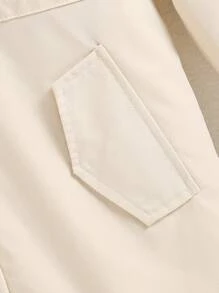 Tween 女童休闲连帽派克大衣，适合户外活动