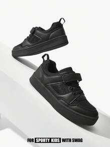 Ganzjährig modische, lässige, zu allen Anlässen passende, flache Sportschuhe mit Farbblockdesign für Kinder, Schüler und Schulen