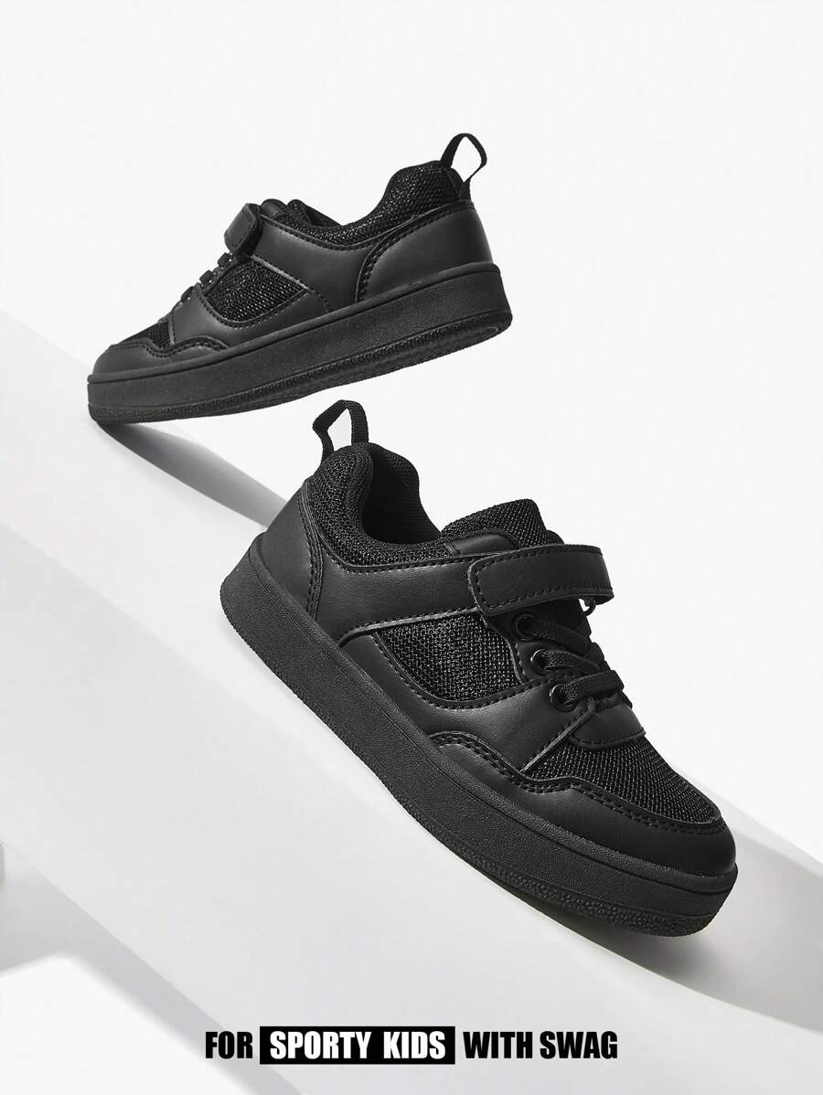 Ganzjährig modische, lässige, zu allen Anlässen passende, flache Sportschuhe mit Farbblockdesign für Kinder, Schüler und Schulen