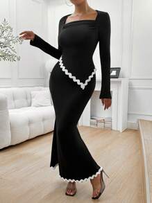 Chiquease 2pcs Slim Fit Casual Waisted Suit