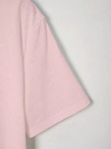 INAWLY Áo thun nữ tay ngắn cổ tròn in hình trái cây - Hồng - Xem 4