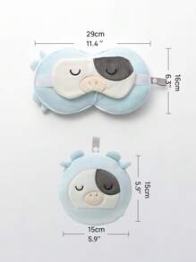 LongNap™ Plüschtier dekoriert mit sternenklaren Rinderaugen-Schlafmaske