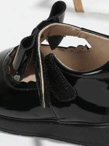 女童校园风平底休闲鞋 - 黑色 - 查看 3