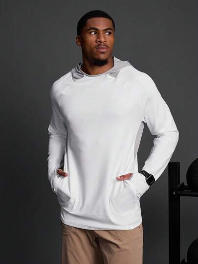 Manfinity Sport Corelite 男友风男士撞色简约休闲卫衣