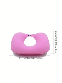 1 Piece PVC Self-Pressing Inflatable Travel Pillow, U-Shaped Neck Pillow, Ergonomic Head Pillow, Soft And Washable, Suitable For Camping, Travel, Planes, Trains, Cars, And Offices For Comfortable Sleep Anytime, Anywhere - Multicolor - View 12