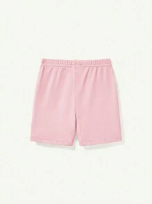 Cozy Pixies Baby Girl Knitted Soft Casual Basic Solid Color Shorts 4pcs/Set