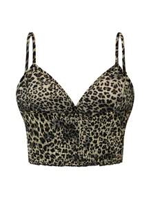 Breezaya Women's French Style Animal Print Camisole - Multicolor - View 3