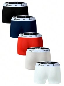 5pcs/Pack Men's Breathable Boxer Briefs Underwear