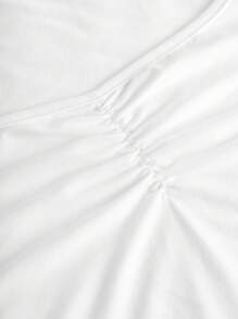 SHEIN Girlism Áo thun dài tay nhún bèo thường ngày cho bé gái tuổi teen mua 1 tặng 2 3 món/bộ - Nhiều màu - Xem 11