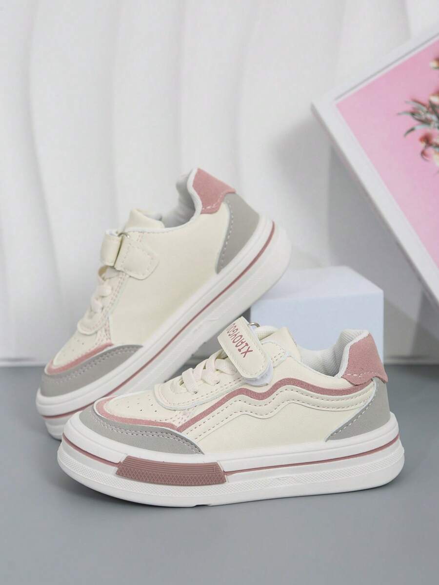 男童女童时尚休闲儿童运动休闲鞋 - 粉色 - 查看 1