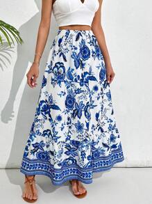 RueChic Printed Wide Shirt Two Pieces Sets