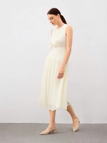 CUCCOO BIZCHIC Women Point Toe Chunky Heeled Valentine Days Day Elegant Beige Court Pumps For Summer Graduation Heels Prom Heels Vacation Shoes Summer Back To School Shoes College Student Shoes Elegant Basics Business Casual Business Chic Spring Shoes Spring Break Easter