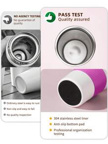 SHEIN Basic living 1pc Travel Insulated Bottle - Purple - View 7