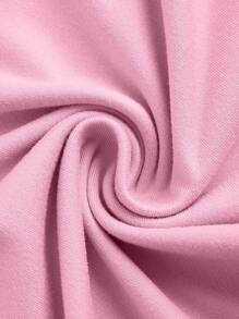 SHEIN EZwear 3 件装方领长袖休闲修身女式 T 恤，夏季 - 彩色 - 查看 4