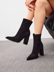 CUCCOO BIZCHIC 女士鞋履 简约尖头时尚优雅户外黑色袜靴度假鞋夏季促销优雅基础款商务休闲商务时尚 - 黑色 - 查看 5