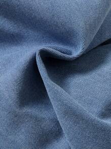 Bộ quần yếm denim nơ thường ngày + mũ dành cho các cô gái trẻ - Rửa nhẹ - Xem 5