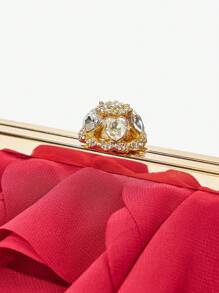 SHEIN Belle 奢华、迷人、优雅、花朵女士手拿包、女士晚装包、适合女孩、女士、女士、大学生、适合新娘、伴娘、婚礼宾客、蜜月、适合派对、舞会、婚礼、俱乐部、约会、晚会、约会之夜、万圣节