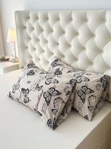 1pc 100% Polyester Butterfly Envelope Pillow Case, Without Filling - Multicolor - View 3