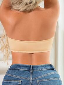 1pc Front-Closure Cleavage Enhancing Wireless Bra For Women