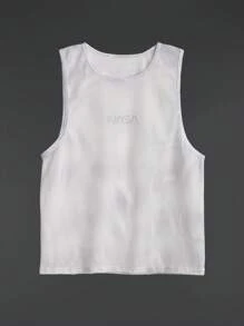 Manfinity Sport Corelite 男友风男士字母印花圆领日常健身运动背心返校