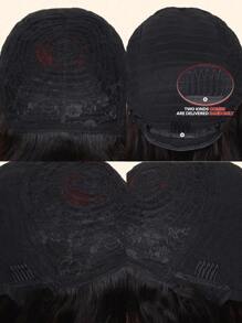 Short Straight Colored Human Hair Wig With Bangs - SNatural/530 - View 6