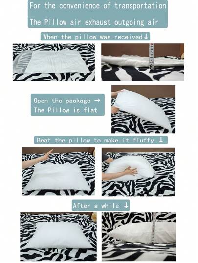 1pc Wit Square Zachte Polyester Throw Kussen Cushion Insert view 6