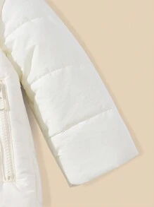 SHEIN Cappotto imbottito caldo e spesso, adatto per l'uso quotidiano casual, adatto per bambini piccoli unisex, adatto per autunno/inverno all'aperto