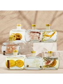 1入組100ml無火芳香永生花精油，檸檬桂花藍風鈴香氛芳香氛精油，適用於清新空氣、裝飾、臥室、客廳、廁所、車內（附香蕉棒） - 多色 - 查看 3