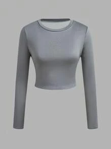 SHEIN EZwear 3 piezas Conjunto de camisetas básicas gruesas para mujer - Multicolor - Ver 5