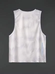 Manfinity Sport Corelite 男友风男士字母印花圆领日常健身运动背心返校