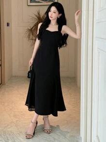 Joudiya Vestido elegante, encantador y gracioso sin espalda para baile de graduación, vestido elegante para el sol