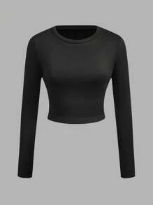 SHEIN EZwear 3 piezas Conjunto de camisetas básicas gruesas para mujer - Multicolor - Ver 3