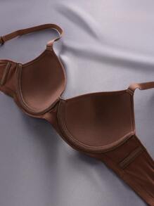 3 pièces Bralette Unicolore À Armature
