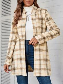 EMERY ROSE 女式秋季休闲格子夹克 - 彩色 - 查看 5