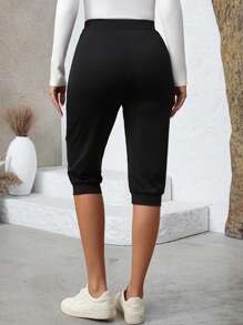 EMERY ROSE Women Heart Print Leggings - Black - View 2