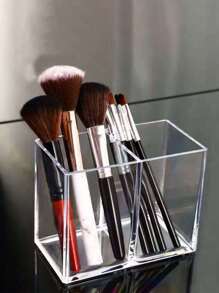 化妆刷收纳盒，1 件多功能化妆刷干燥机大容量收纳架，托盘支撑展示适用于梳妆台、浴室台面、橱柜，可存放眼线笔/唇笔、唇彩、眼线笔、口红、眼影、遮瑕膏、房间、家居、卧室、浴室、房屋、粉色房间、客厅装饰、旅行用品、礼品袋、送给妈妈、爸爸、男士、朋友、老师、生日、婚礼、书桌、架子、配件、礼品盒、趣味礼物、收纳、化妆刷架 - 無色 - 查看 5