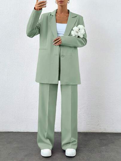 SHEIN Tall Pink Oversize Suit Sets