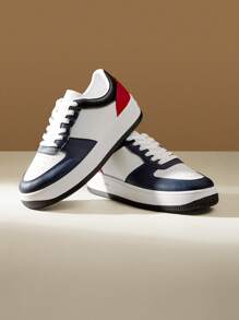 CUCCOO EASI Chaussures de sport mode blanches pour femmes, pour le printemps/automne, avec semelles épaisses, plateforme imperméable, chaussures décontractées pour dames