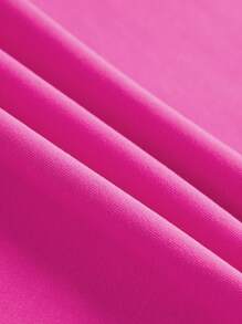 SHEINNeu Kawaii Sweet Summer Pink Bow Hot Rhinestone Lace White Versatile And Basic Camisole - Hot Pink - View 4