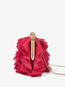 SHEIN Belle 奢华、迷人、优雅、花朵女士手拿包、女士晚装包、适合女孩、女士、女士、大学生、适合新娘、伴娘、婚礼宾客、蜜月、适合派对、舞会、婚礼、俱乐部、约会、晚会、约会之夜、万圣节