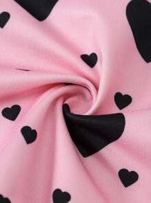 2 Cái/bộ Nữ Sinh Áo Yếm In Hình Trái Tim Và Quần Short Bộ Đồ Ngủ Thông Thường Cho Bé Gái - Nhiều màu - Xem 4