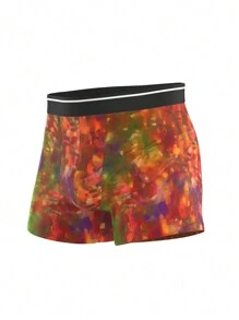 Wedaily Herren Boxershorts 4 Pack in Einfarbig mit Kontrastnaht, für die tägliche Lässig - Verschiedenfarbig - Übersicht 1